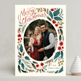 "Joyful foliage" - Holiday Cards in Blue Spruce by Grae - Front