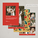 "Joyful foliage" - Holiday Cards in Blue Spruce by Grae - Back of Card Options