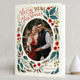 "Joyful foliage" - Holiday Cards in Blue Spruce by Grae - Folded Card