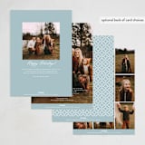 "CIRCULAR BLOOMS" - Holiday Cards in Frost by Melanie Kosuge - Back of Card