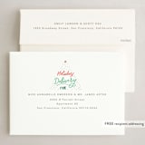 "Sentiment tree" - Holiday Cards in Evergreen by Creo Study - FREE Recipient Addressing