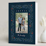 "Adore" - Holiday Cards in Wintermint by Carly Reed Walker - Folded Card