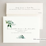 "Festive Ferns" - Holiday Cards in Parakeet by Eve Schultz - FREE Recipient Addressing