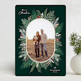 "Seasonal Foliage" - Holiday Cards in Evergreen by Hooray Creative - Front