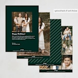 "Seasonal Foliage" - Holiday Cards in Evergreen by Hooray Creative - Back of Card Options