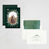 "Seasonal Foliage" - Holiday Cards in Evergreen by Hooray Creative - Assembled
