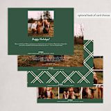 "Wishing You Love and Joy" - Holiday Cards in Coal by Erin German - Back of Card Options