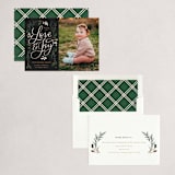 "Wishing You Love and Joy" - Holiday Cards in Coal by Erin German - Assembled