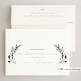 "Wishing You Love and Joy" - Holiday Cards in Coal by Erin German - FREE Recipient Addressing