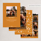 "Merry Plus Bright" - Holiday Cards in Gingerbread by Orasie - Back of Card Options