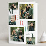 "Downhill" - Holiday Cards in Pine by Lauren Chism - Folded Card