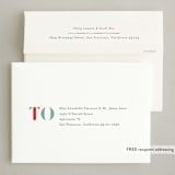 "Downhill" - Holiday Cards in Pine by Lauren Chism - FREE Recipient Addressing
