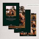 "Holiday Greenery" - Holiday Cards in Spruce by Kacey Kendrick Wagner - Back of Card Options