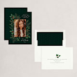 "Holiday Greenery" - Holiday Cards in Spruce by Kacey Kendrick Wagner - Assembled