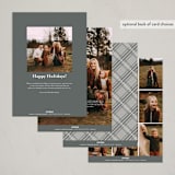 "Photo Look" - Holiday Cards in Silverbells by Carolyn MacLaren - Back of Card Options