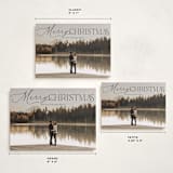 "Soft Mix" - Holiday Cards in Coal by Everett Paper Goods - Formats Available