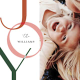"Overlap" - Holiday Cards in Berry by Ellis - Detail