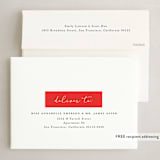 "Overlap" - Holiday Cards in Berry by Ellis - FREE Recipient Addressing