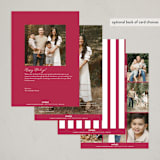 "Expanse" - Holiday Cards in Cranberry by Ashlee Townsend - Back of Card Options