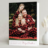 "Expanse" - Holiday Cards in Cranberry by Ashlee Townsend - Folded Card