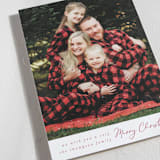 "Expanse" - Holiday Cards in Cranberry by Ashlee Townsend - Detail