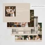 "Clear Simplicity" - Holiday Cards in Reclaimed Wood by Petra Kern - Back of Card Options