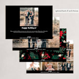 "Cranberry Garden" - Holiday Cards in Midnight by Alethea and Ruth - Back of Card Options