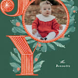 "Oh Joy" - Holiday Cards in Holly by Bethan - Detail