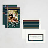 "Coziest plaid" - Holiday Cards in Forest by Lea Delaveris - Assembled