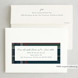 "Coziest plaid" - Holiday Cards in Forest by Lea Delaveris - FREE Recipient Addressing