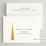 "Tannenbaum" - Holiday Cards in Butterscotch by Kimberly Morgan - FREE Recipient Addressing