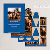 "Tree Overlay" - Holiday Cards in Blueberry by Angela Garrick - Back of Card Options