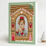 "gingerbread" - Holiday Cards in Strawberry by Grae - Folded Card
