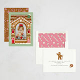 "gingerbread" - Holiday Cards in Strawberry by Grae - Assembled