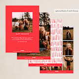 "Spreading Cheer" - Holiday Cards in Candy Cane by Carrie ONeal - Back of Card Options