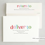 "Sing-a-long" - Holiday Cards in Toboggan by Jackie Crawford - FREE Recipient Addressing