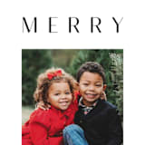 "our merry" - Holiday Cards in Coal by Kasia Labocki - Detail