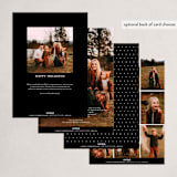 "Puzzle" - Holiday Cards in Frost by Lauren Chism - Back of Card Options