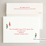 "Dancing Elves" - Holiday Cards in Gumdrop by Jessie Steury - FREE Recipient Addressing