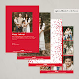 "Frosting" - Holiday Cards in Holly  Berry by AK Graphics - Back of Card Options