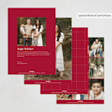 "Every Heart" - Holiday Cards in Cherry by Sandra Picco Design - Back of Card Options