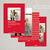 "So Very Merry Script" - Holiday Cards in Santa Suit by Kristen Magee - Back of Card Options