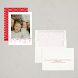 "So Very Merry Script" - Holiday Cards in Santa Suit by Kristen Magee - Assembled
