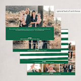 "Festive Holiday Foliage" - Holiday Cards in Navy by Brooke Chandler - Back of Card Options
