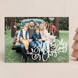 "Soft and Merry Branches" - Holiday Cards in Snow by Makewells - Front