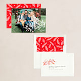 "Soft and Merry Branches" - Holiday Cards in Snow by Makewells - Assembled