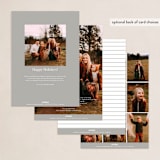 "Center" - Holiday Cards in Snow by Genna Blackburn - Back of Card Options