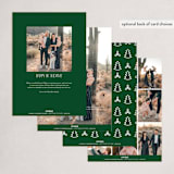 "Cherish the moment" - Holiday Cards in Spruce by Juneau Designs - Back of Card Options