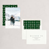 "Cherish the moment" - Holiday Cards in Spruce by Juneau Designs - Assembled