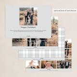 "Striking Type" - Holiday Cards in Snowflake by Sandra Picco Design - Back of Card Options